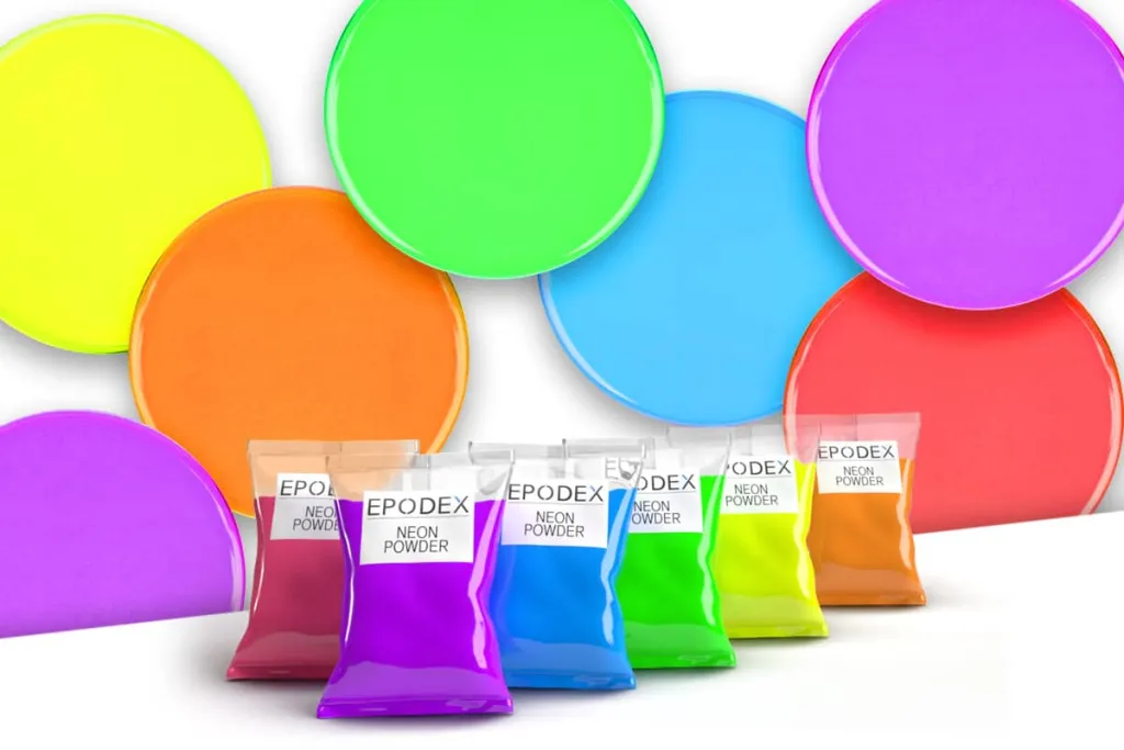 Neon powder Epoxy Resin set