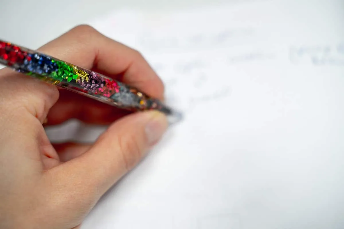 pen with Epoxy Resin selfmade