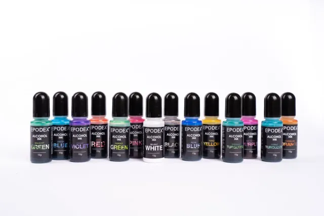 Alcohol ink colour Epoxy Resin