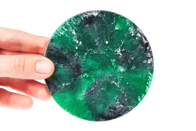 MALACHIT GREEN Alcohol ink Epoxy Resin colour malachit