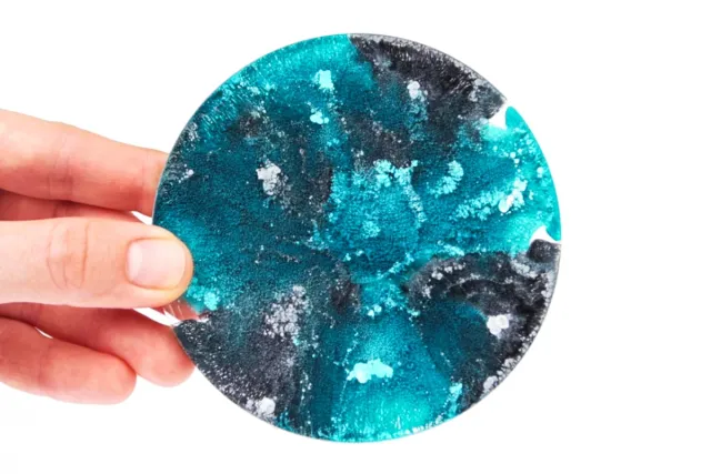 COBALT TURQUOISE Alcohol ink Epoxy Resin cobald turquoise
