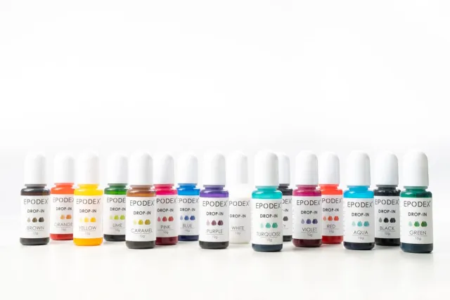 Epoxy Resin transparent Paints sample