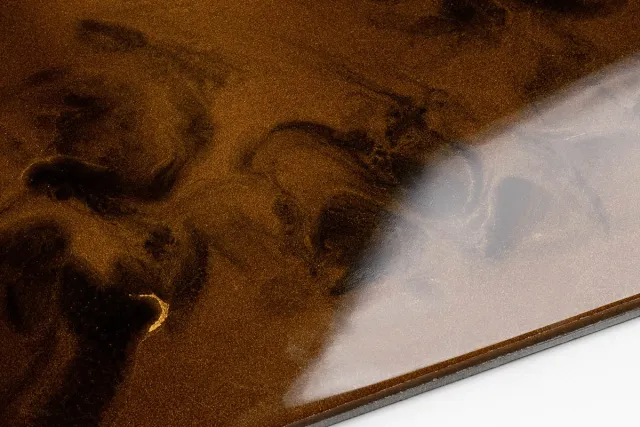FLAME COPPER & DARK BROWN Epoxy Resin flame copper dark