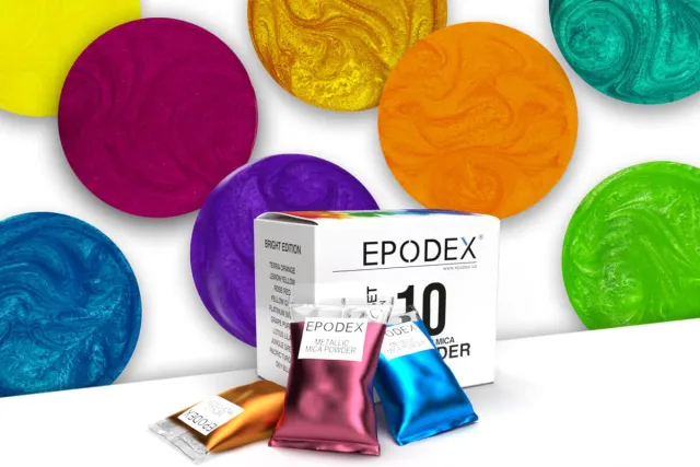 metallic bright Epoxy Resin mica set