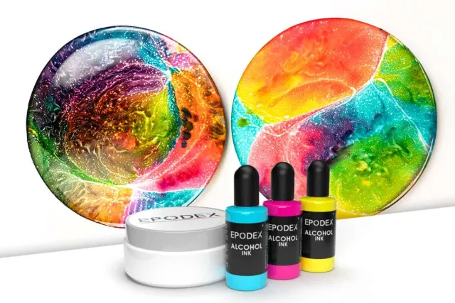 Watercolour Epoxy Resin alcohol ink set