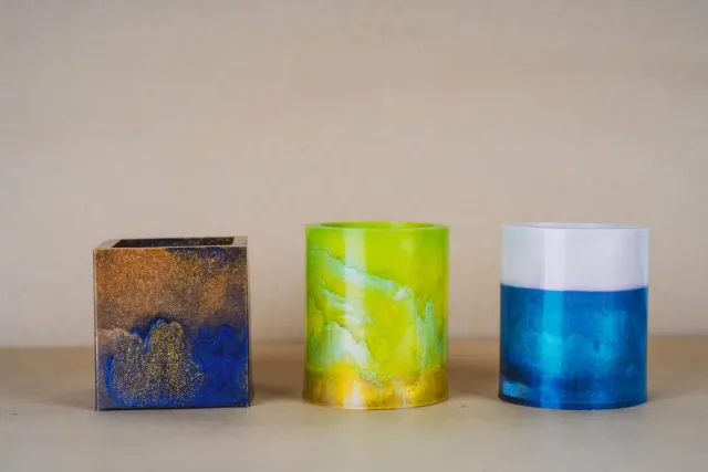 candle holder made of Epoxy Resin candle holder made of Epoxy Resin